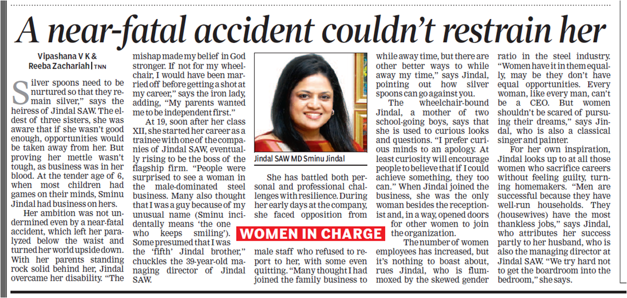 News Paper format of the news from The Times of India dated 07th April 2014