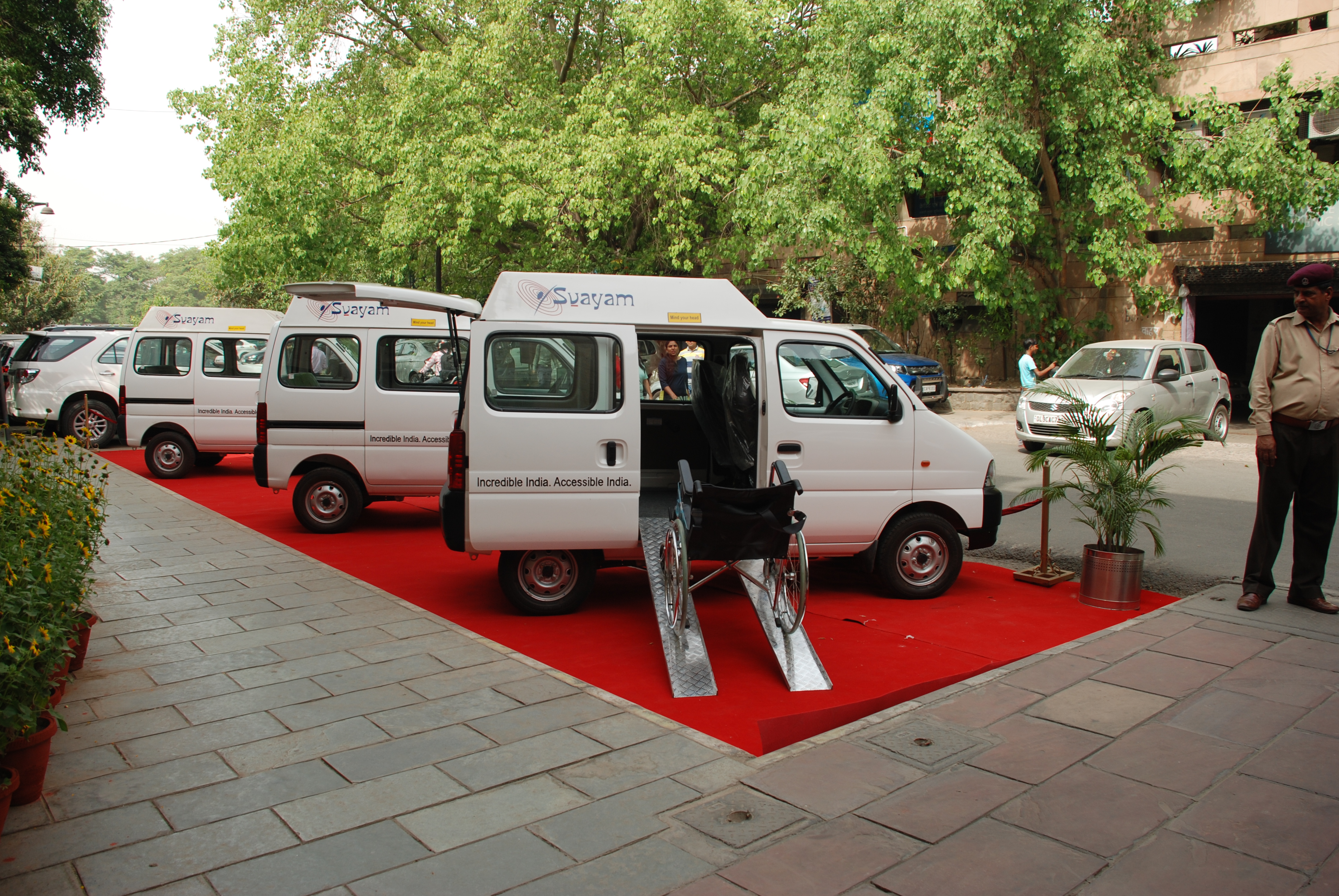 a picture of accessible vans